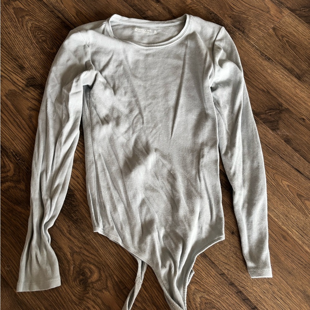 Abercrombie & Fitch Light Gray Bodysuit